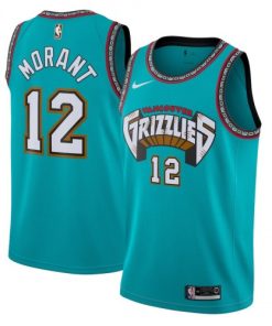 Men Memphis Grizzlies Ja Morant Nike Green 2019/20 Hardwood Classics Swingman Player Jersey