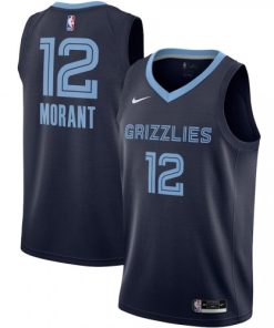Men Memphis Grizzlies Ja Morant Nike Navy Swingman Jersey