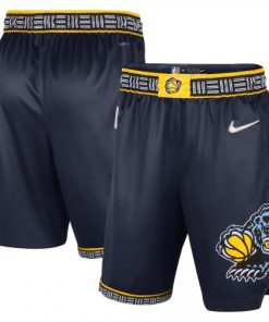 Men Memphis Grizzlies Nike Navy Swingman Short - Hardwood Classics