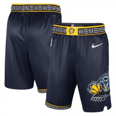 Men Memphis Grizzlies Nike Navy Swingman Short - Hardwood Classics
