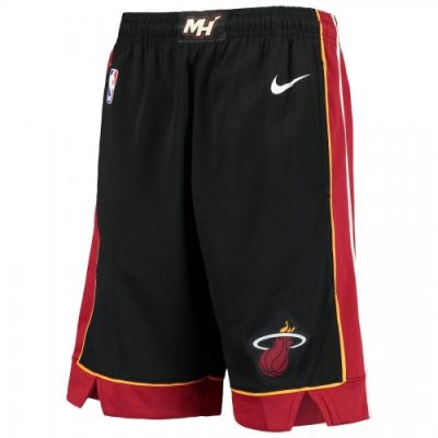 Men Miami Heat Nike Black Swingman Shorts