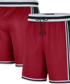Men Miami Heat Nike Pre-Game Performance Shorts - Red/Black