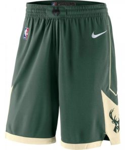Men Milwaukee Bucks Nike Green 2019/20 Swingman Shorts
