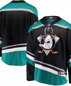 Men's Anaheim Ducks Black Alternate Breakaway Blank Jersey