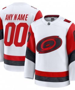 Men's Carolina Hurricanes Away Premium Custom Jersey - White