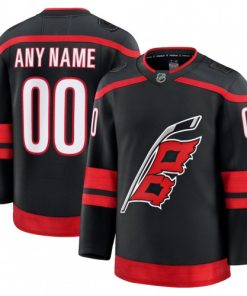 Men's Carolina Hurricanes Home Premium Custom Jersey - Black