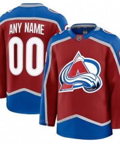 Men's Colorado Avalanche Burgundy Home Premium Custom Jersey