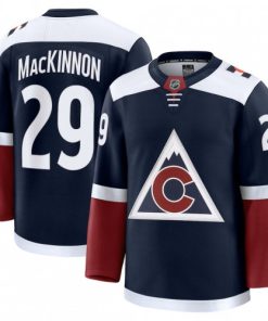 Men's Colorado Avalanche Nathan MacKinnon Navy Alternate Premium Jersey