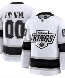 Men's Los Angeles Kings White Away Premium Custom Jersey