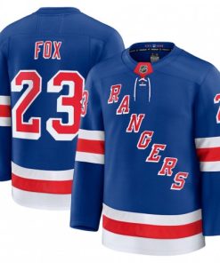 Men's New York Rangers Adam Fox Blue Home Premium Jersey