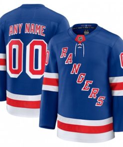 Men's New York Rangers Blue Home Premium Custom Jersey