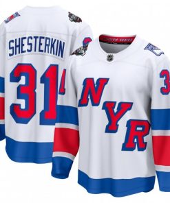 Men's New York Rangers Igor Shesterkin White 2024 NHL Stadium Series Breakaway Premium Jersey
