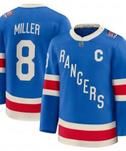 Men's New York Rangers JT Miller Blue Centennial Premium Jersey
