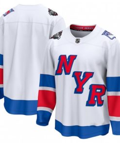Men's New York Rangers White 2024 NHL Stadium Series Breakaway Premium Jersey