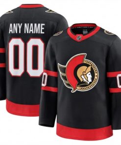 Men's Ottawa Senators Black Home Premium Custom Jersey