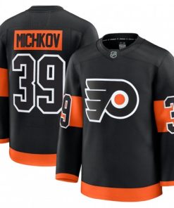 Men's Philadelphia Flyers Matvei Michkov Black Alternate Premium Jersey