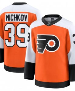 Men's Philadelphia Flyers Matvei Michkov Orange Home Premium Jersey