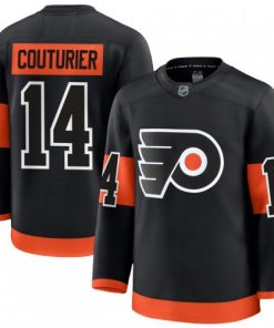 Men's Philadelphia Flyers Sean Couturier Black Alternate Premium Jersey