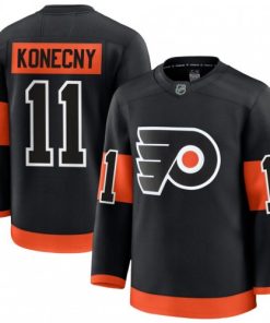 Men's Philadelphia Flyers Travis Konecny Black Alternate Premium Jersey