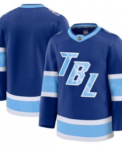 Men's Tampa Bay Lightning Blue 2026 NHL Stadium Series Premium Blank  Jersey