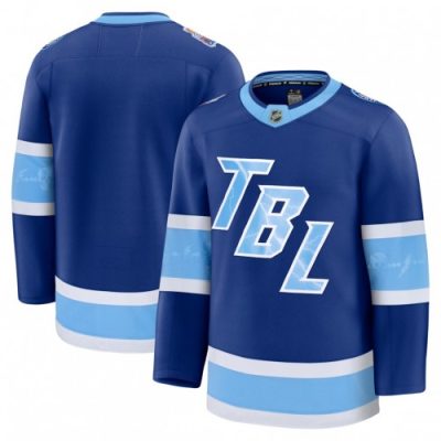 Men's Tampa Bay Lightning Blue 2026 NHL Stadium Series Premium Blank Jersey