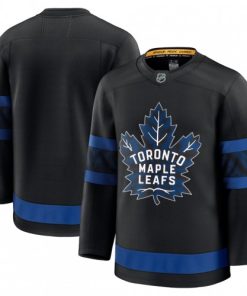 Men's Toronto Maple Leafs Black Alternate Premium Blank Jersey