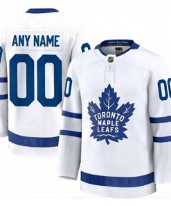 Men's Toronto Maple Leafs White Away Premium Custom Jersey