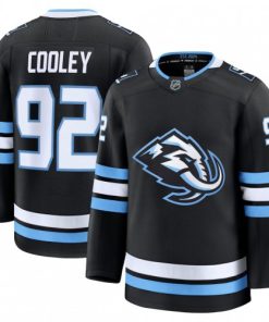 Men's Utah Mammoth Logan Cooley Black Home Premium Player Jersey