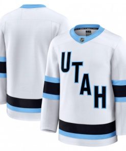 Men's Utah Mammoth White Away Premium Blank  Jersey
