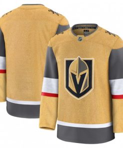 Men's Vegas Golden Knights Gold Home Premium Blank  Jersey