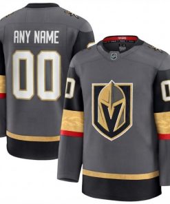 Men's Vegas Golden Knights Gray Alternate Premium Custom Jersey