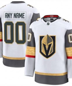 Men's Vegas Golden Knights White Away Premium Custom Jersey