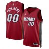 Miami Heat Jordan Brand Unisex Swingman Custom Jersey - Statement Edition - Red