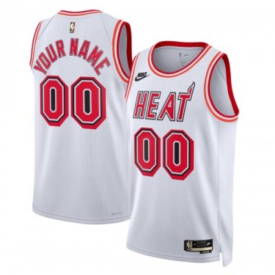 Miami Heat Nike Unisex Custom Swingman Jersey - Classic Edition - White