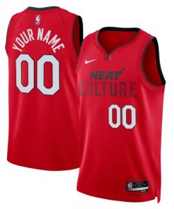 Miami Heat Nike Unisex Custom Swingman Jersey - Hardwood Classics - Red