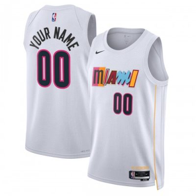 Miami Heat Nike Unisex Swingman Custom Jersey - Hardwood Classics - White