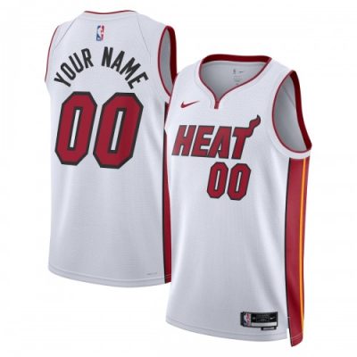 Miami Heat Nike Unisex Swingman Custom Jersey White - Association Edition
