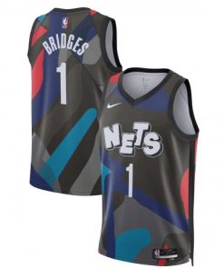 Mikal Bridges Brooklyn Nets Nike Unisex Swingman Jersey - Black - Hardwood Classics
