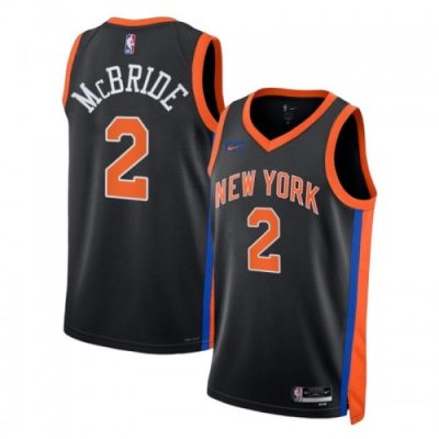 Miles McBride New York Knicks Nike Unisex Swingman Jersey - Hardwood Classics - Black