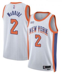 Miles McBride New York Knicks Nike Unisex Swingman Player Jersey - Hardwood Classics - White