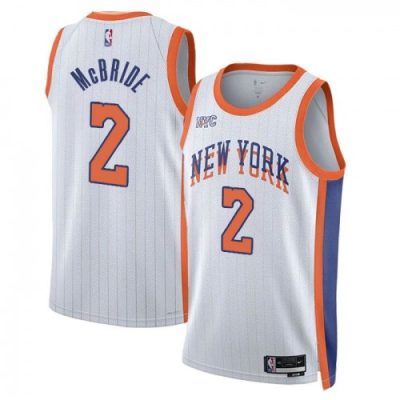 Miles McBride New York Knicks Nike Unisex Swingman Player Jersey - Hardwood Classics - White