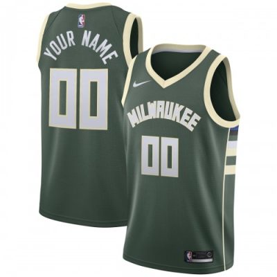Milwaukee Bucks Nike Swingman Custom Jersey Green