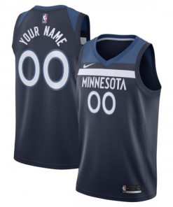Minnesota Timberwolves Nike Swingman Custom Jersey Navy