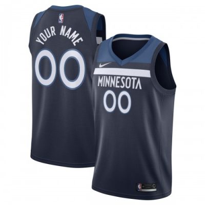 Minnesota Timberwolves Nike Swingman Custom Jersey Navy