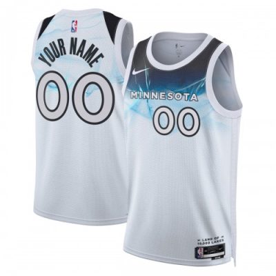 Minnesota Timberwolves Nike Unisex Custom Swingman Jersey - Hardwood Classics - White