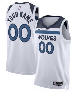 Minnesota Timberwolves Nike Unisex Swingman Custom Jersey White - Association Edition