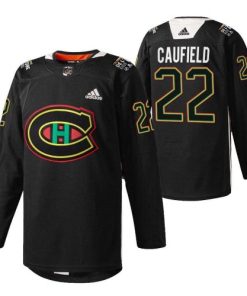 Montreal Canadiens Cole Caufield Black History Night Warmup Jersey