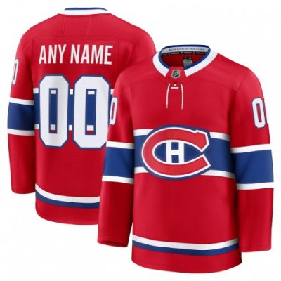 Montreal Canadiens Home Premium Custom Jersey - Red