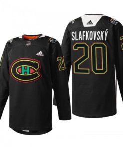 Montreal Canadiens Juraj Slafkovsky Black History Night Warmup Jersey