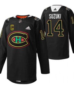 Montreal Canadiens Nick Suzuki Black History Night Warmup Jersey